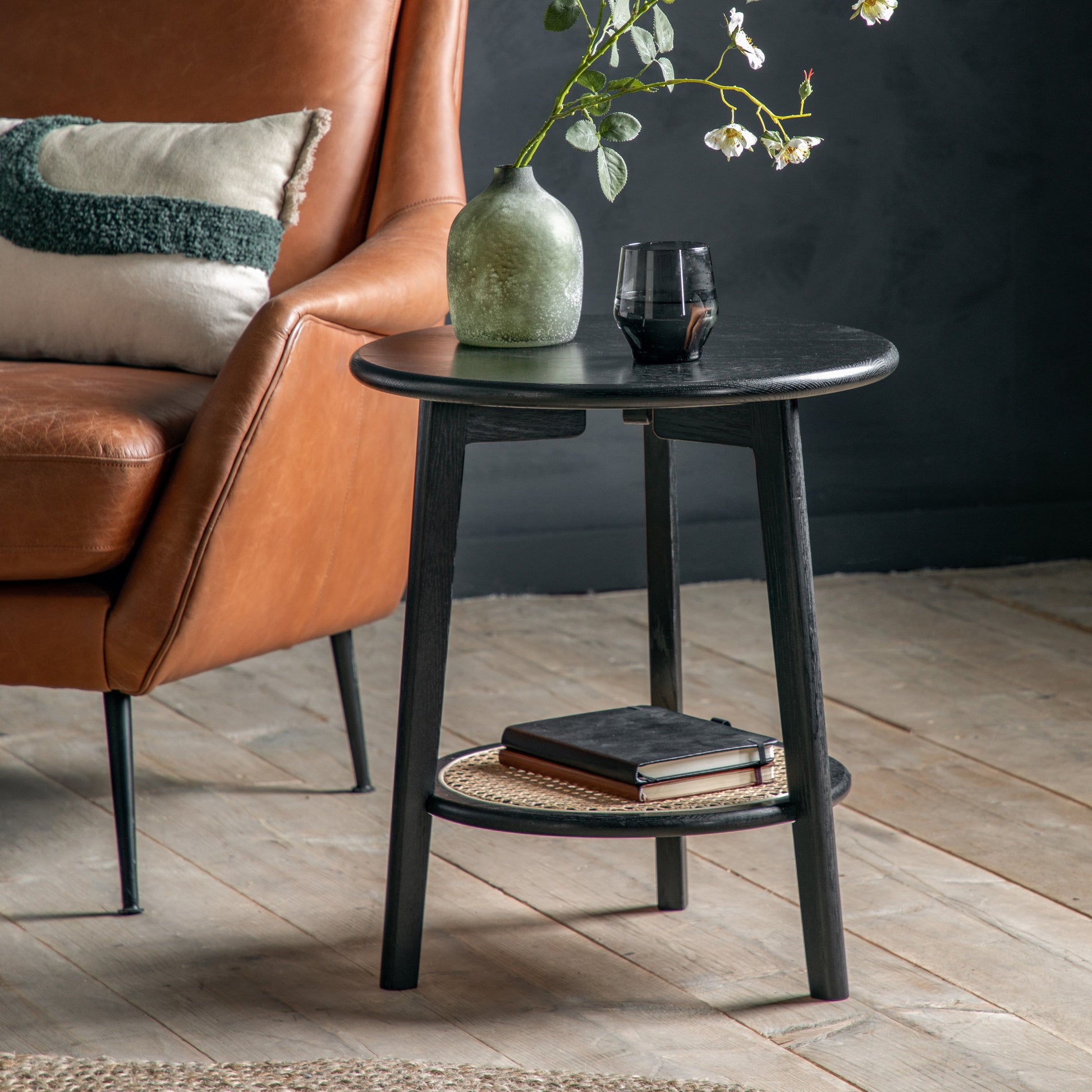 Skylar Bedside Table Black