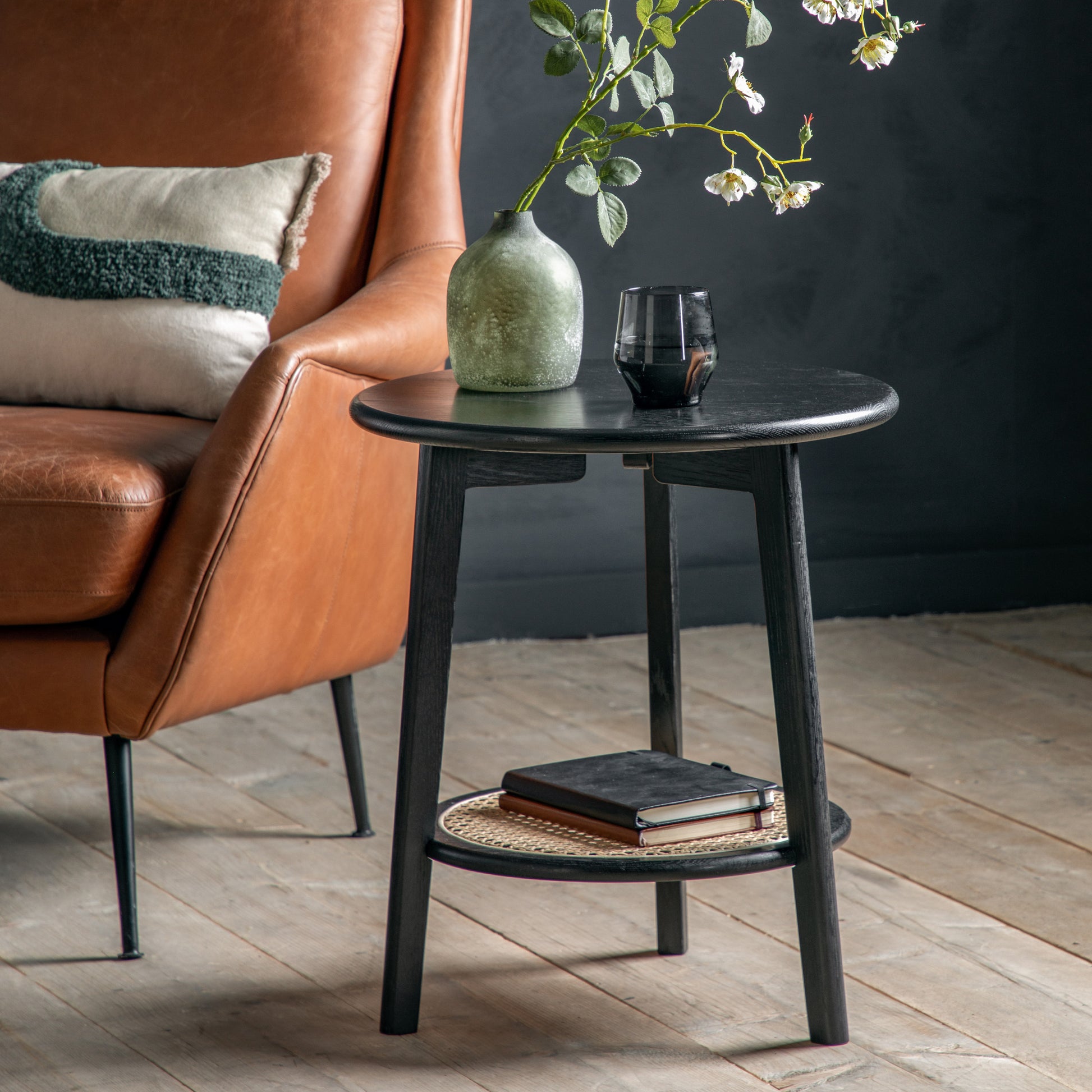 Skylar Bedside Table Black