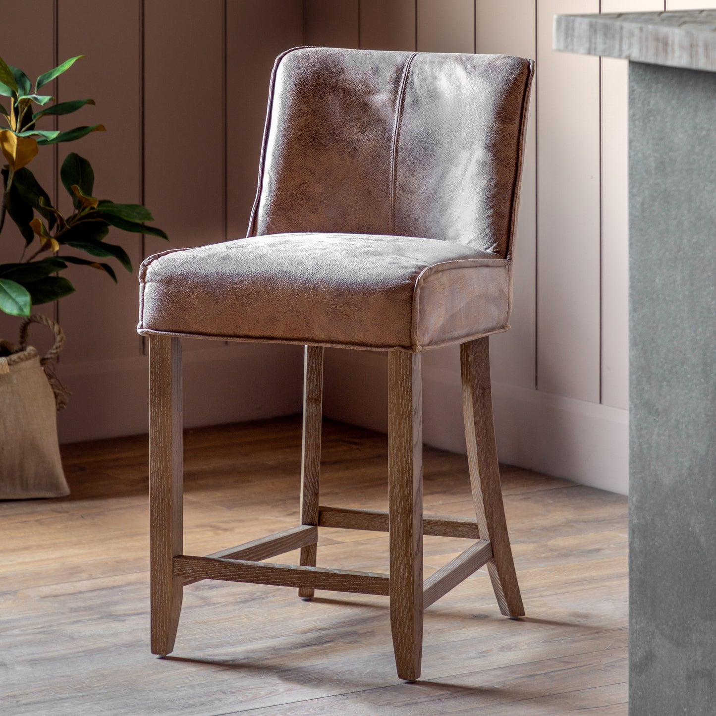 Tarnby Bar Stool (2pk) Brown