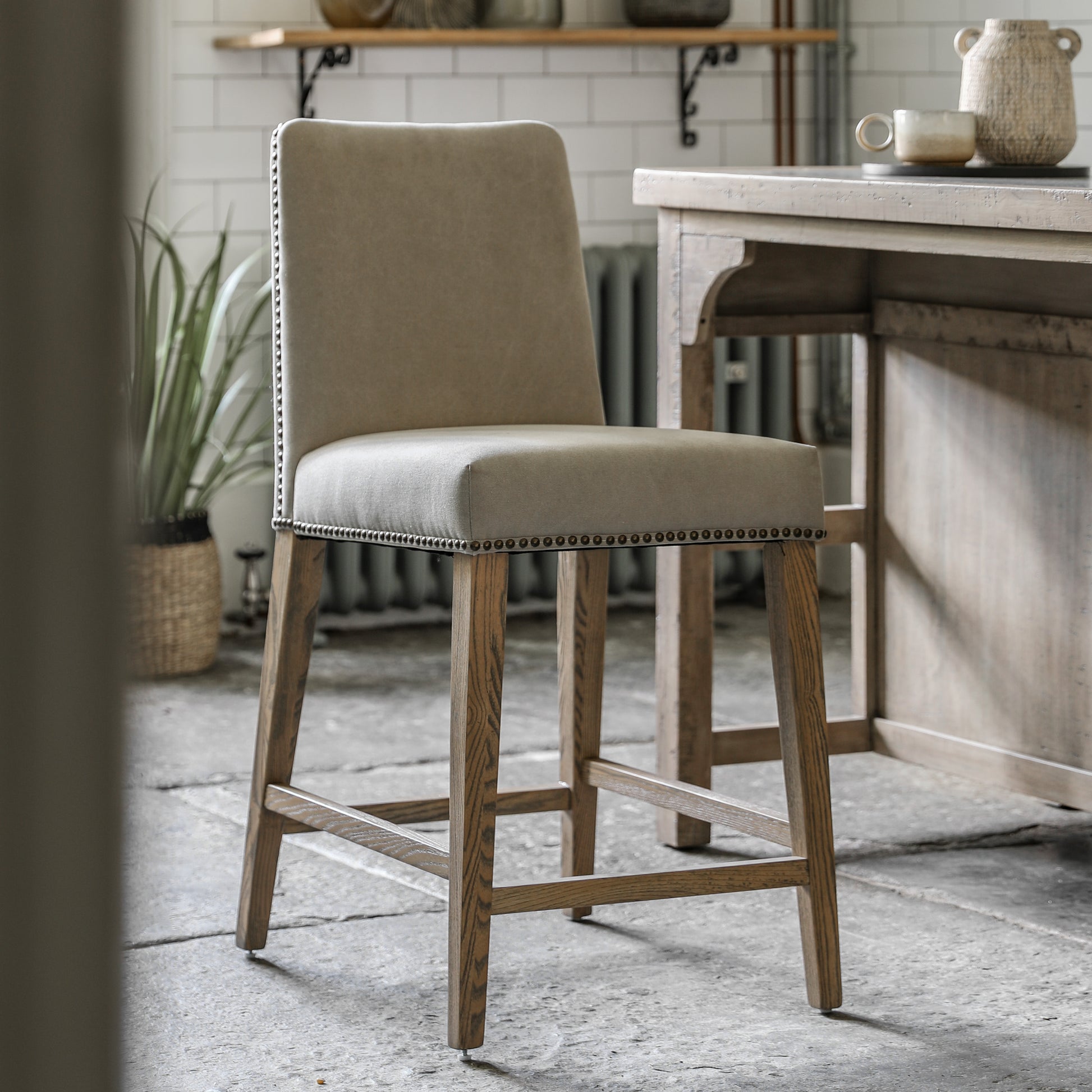 Rex Bar Stool (2pk) Cement