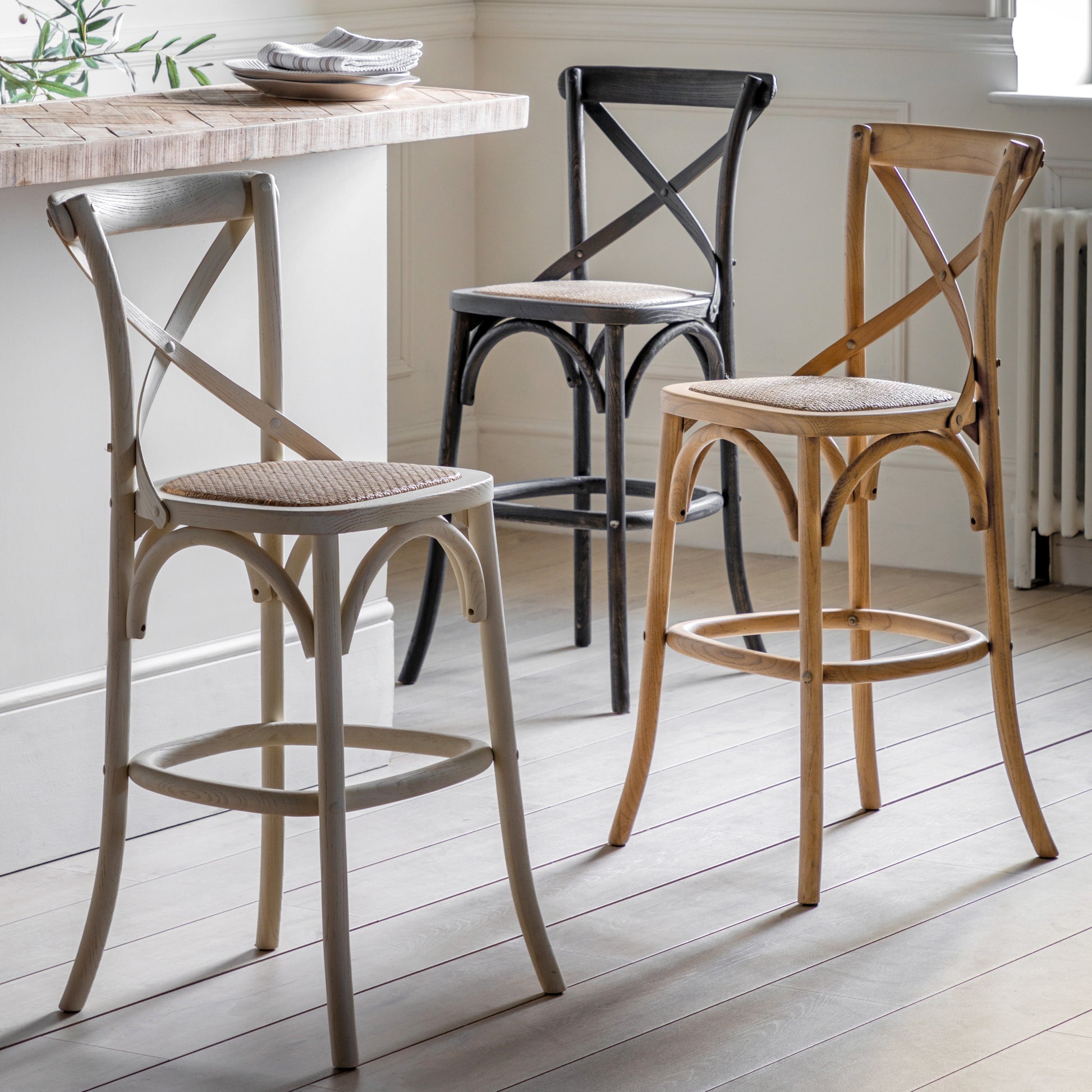 Cafe Stool (2pk) Black