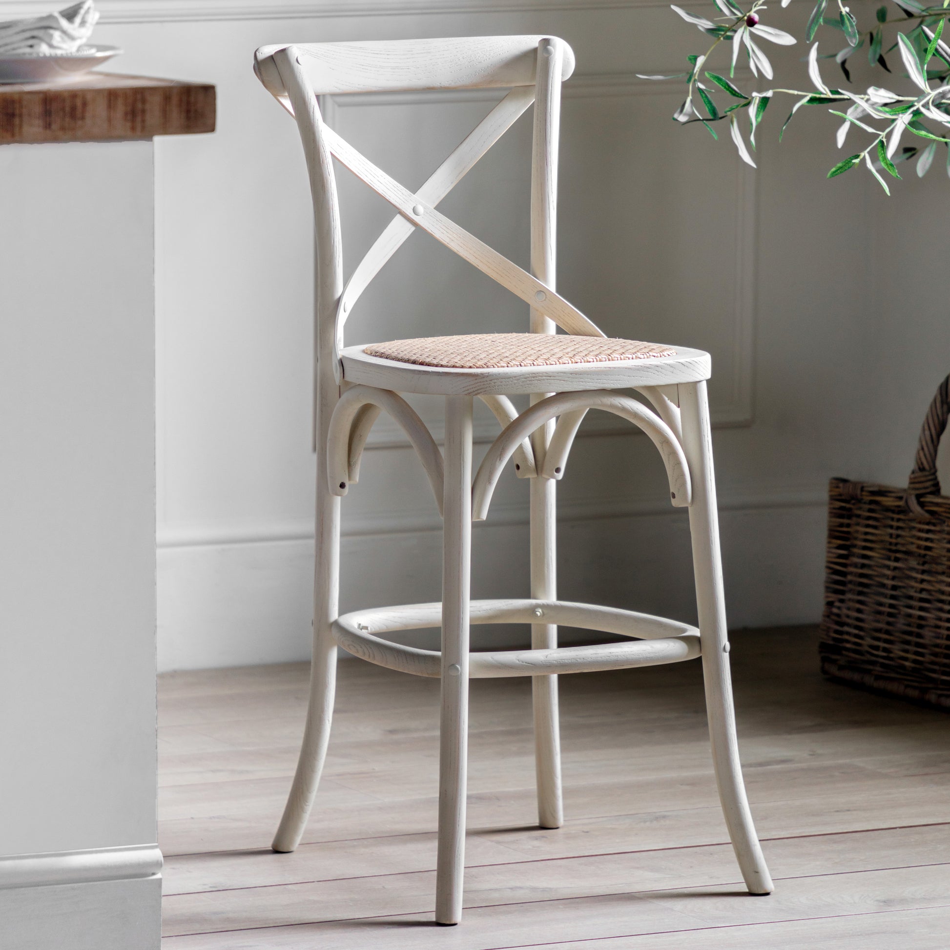 Cafe Stool (2pk) White
