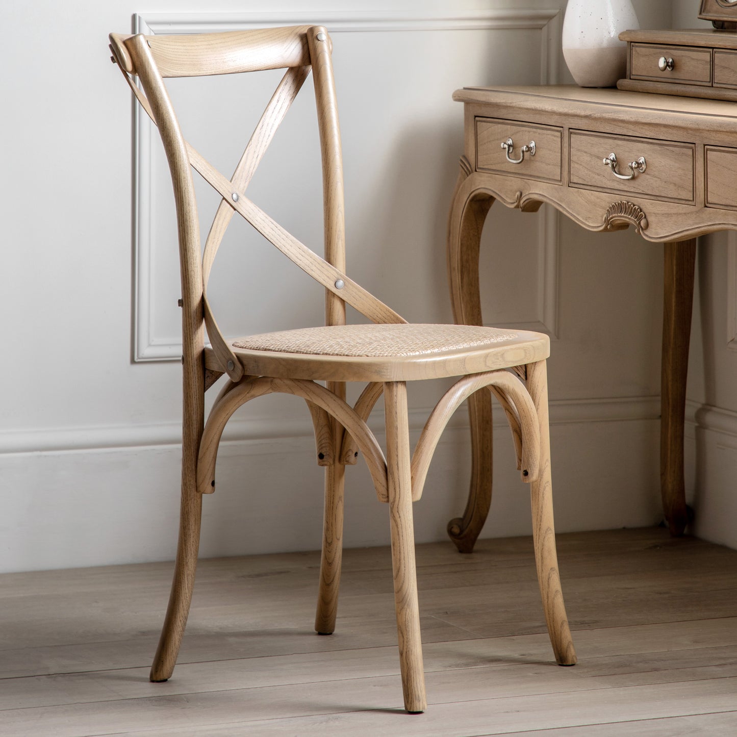 Cafe Chair Rattan (2pk) Natural