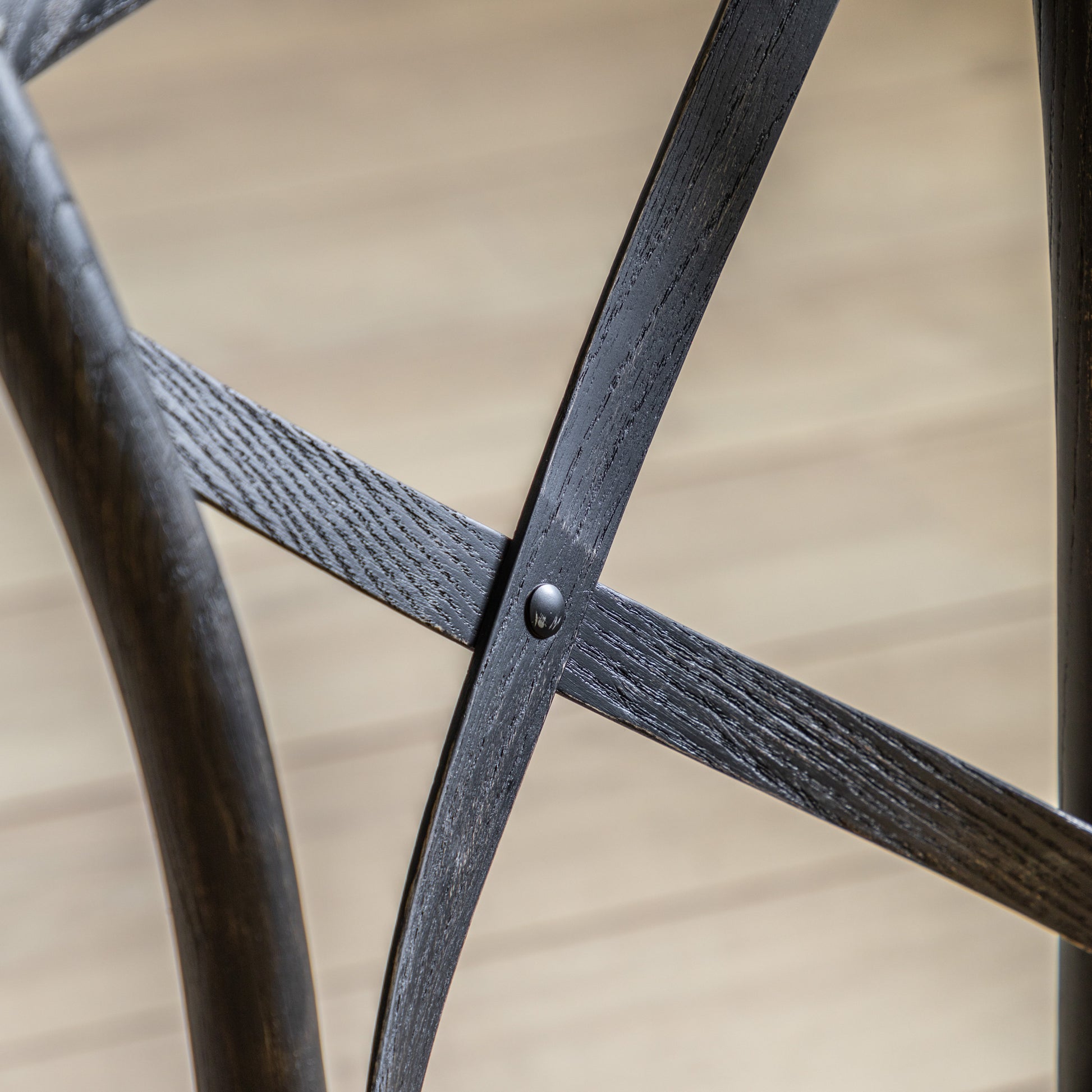 Cafe Chair Rattan (2pk) Black
