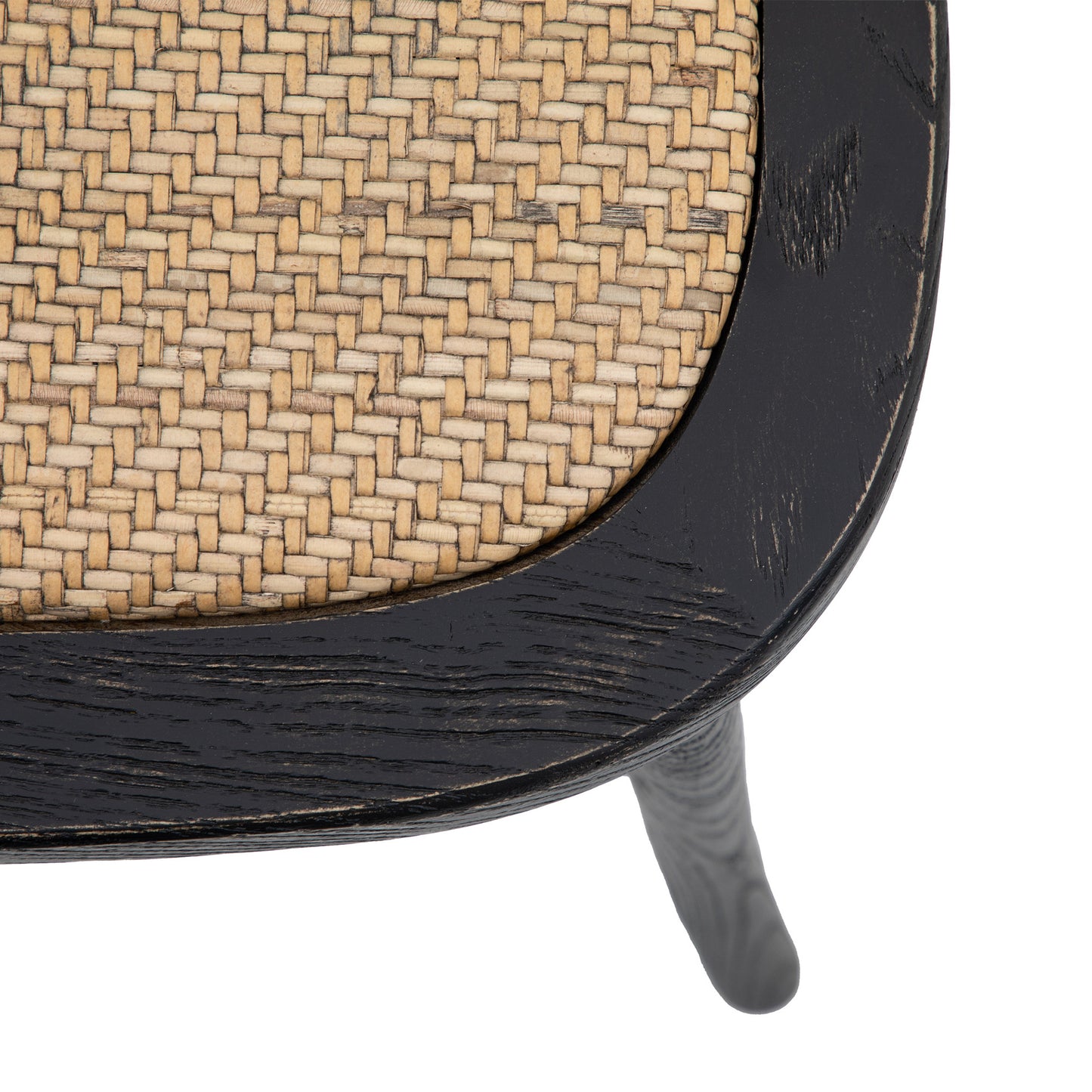 Cafe Chair Rattan (2pk) Black