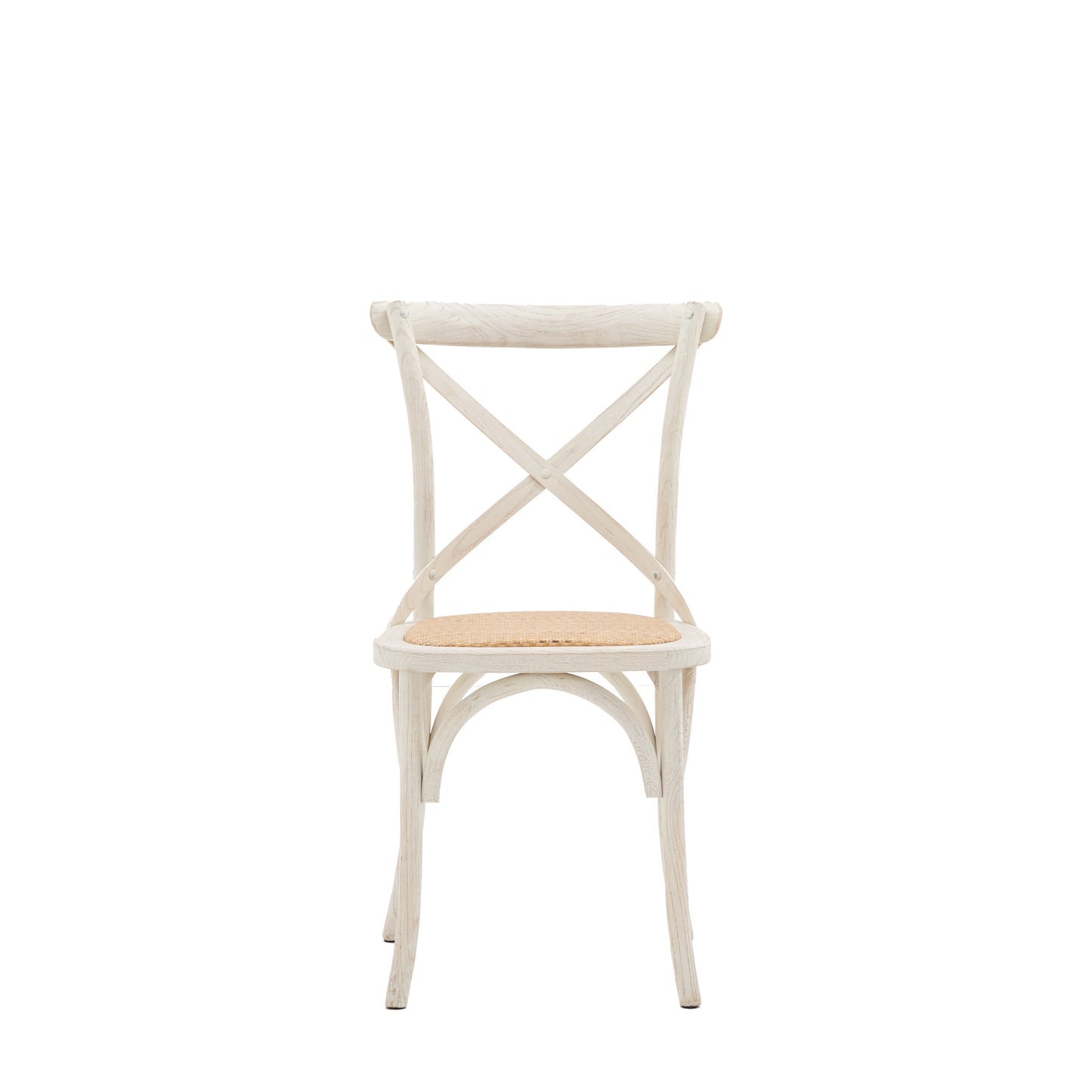 Cafe Chair Rattan (2pk) White