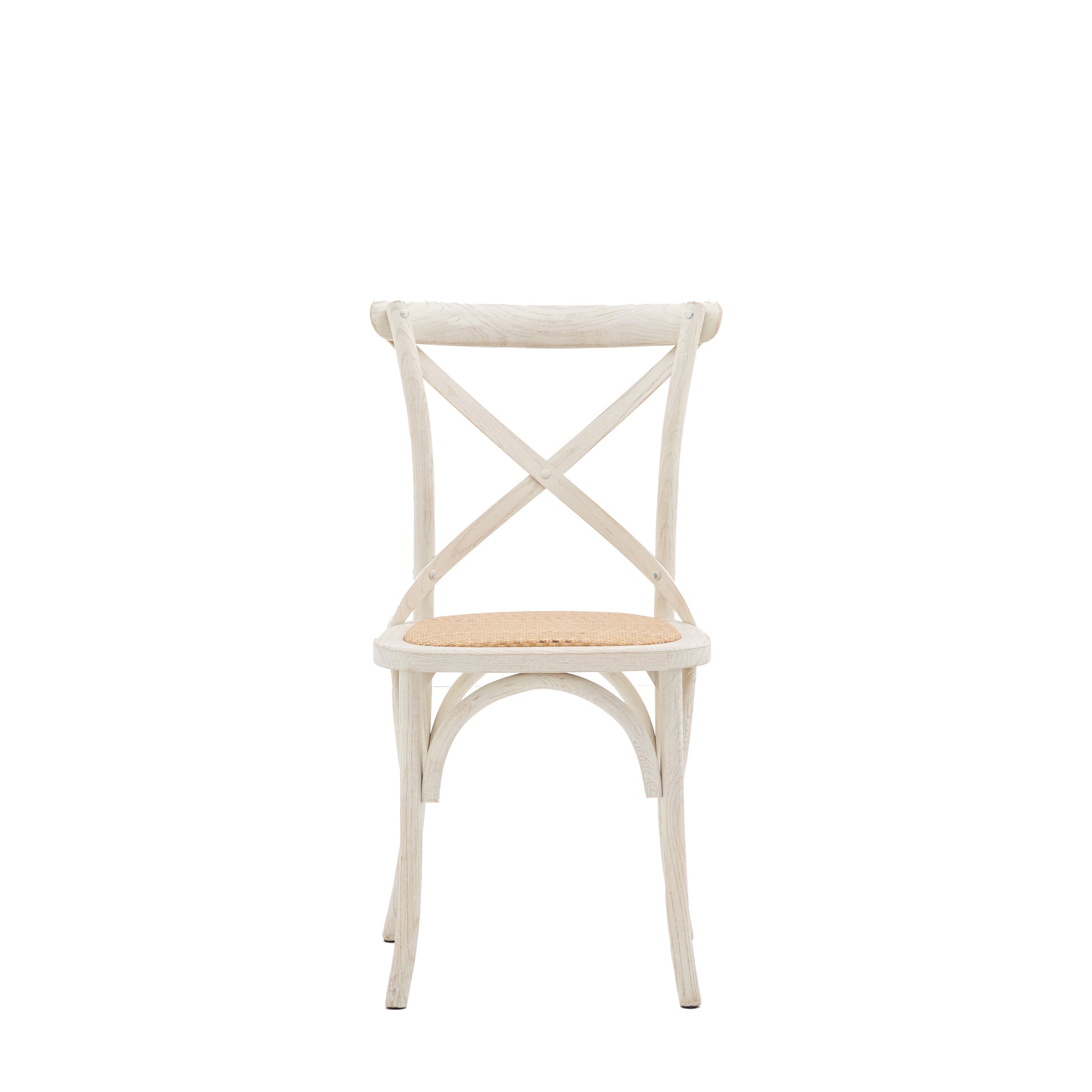 Cafe Chair Rattan (2pk) White