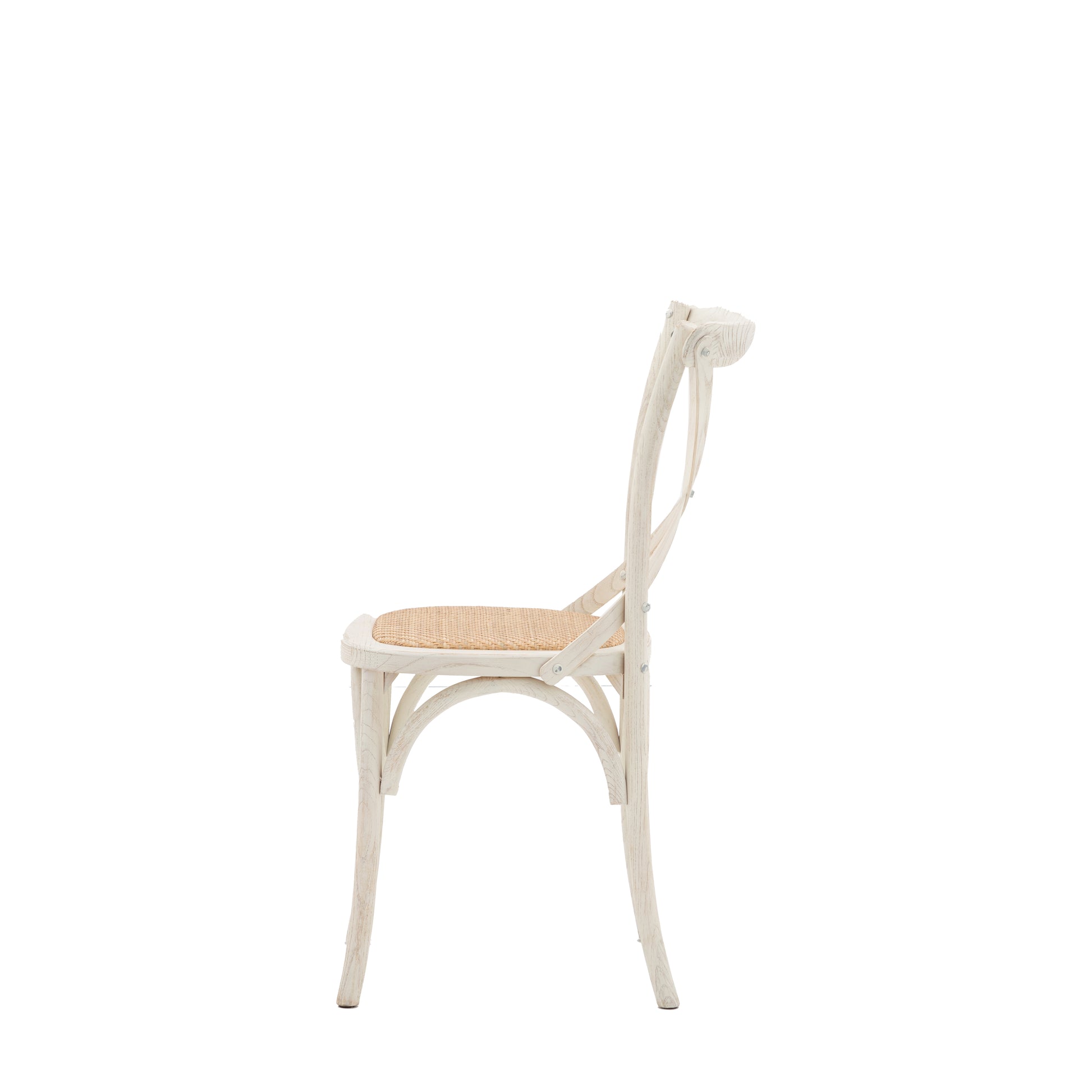 Cafe Chair Rattan (2pk) White