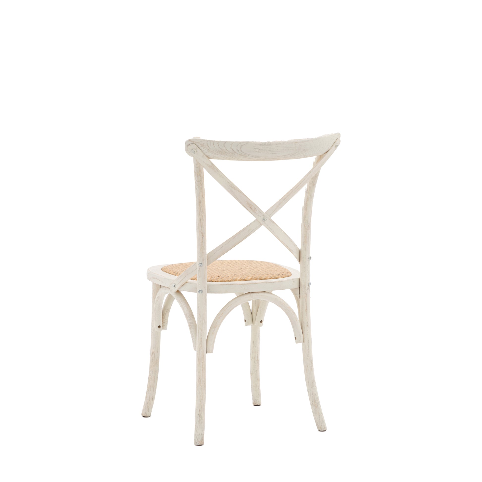 Cafe Chair Rattan (2pk) White