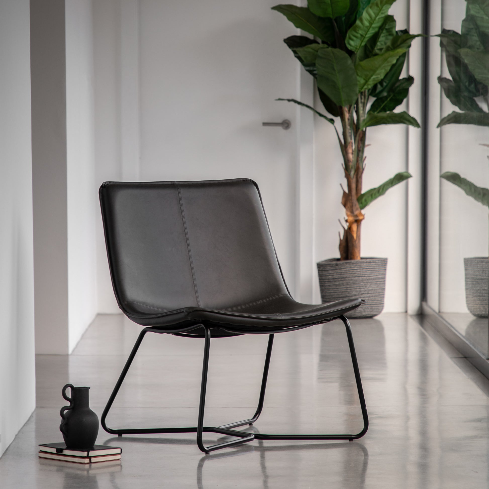 Hawking Lounge Chair Charcoal